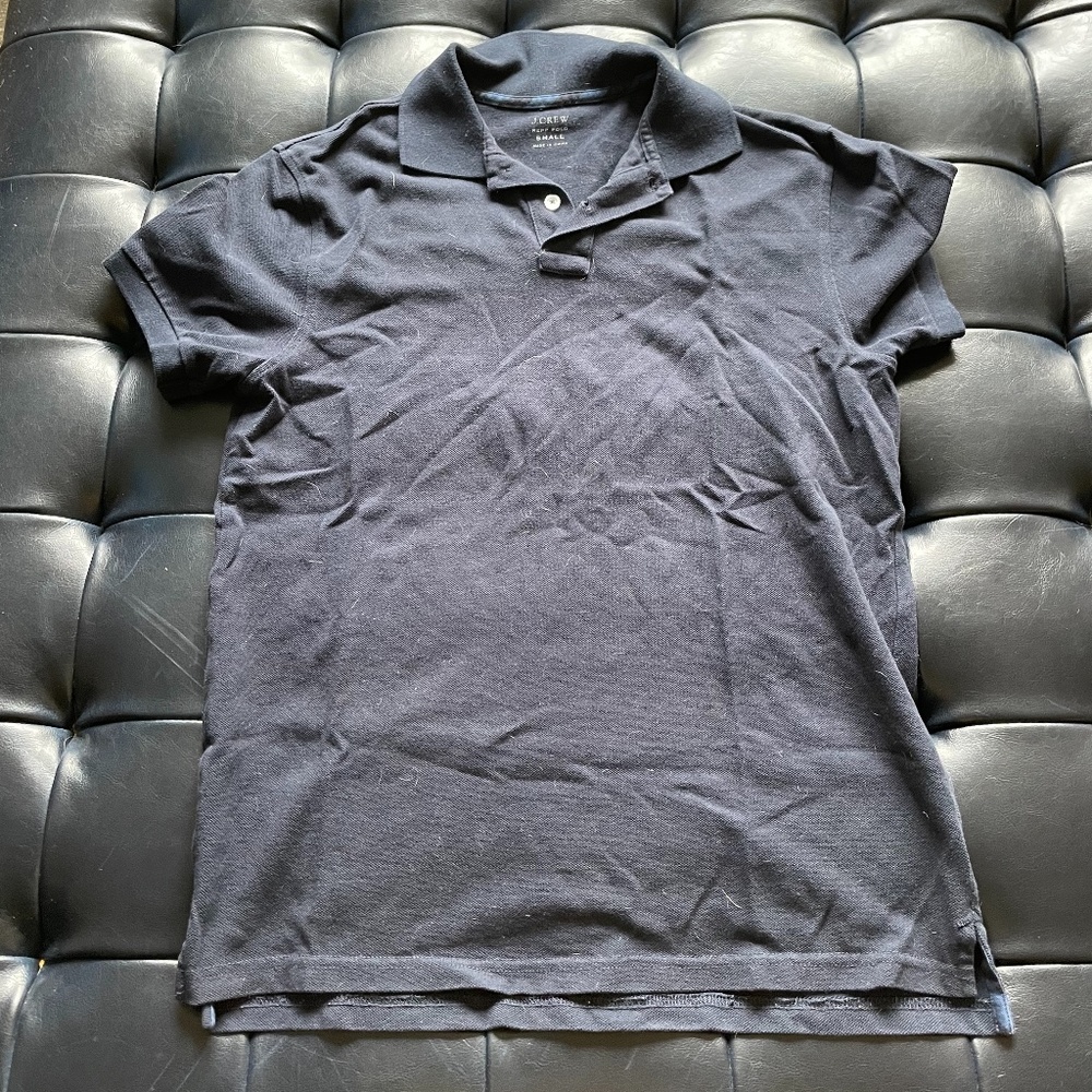J. Crew Polo Shirt Navy Blue Size Small